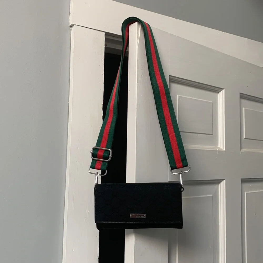 Authentic Gucci wallet with strap